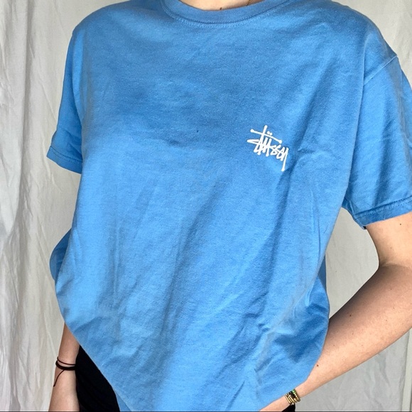 Stussy Tops - Blue stussy T-shirt